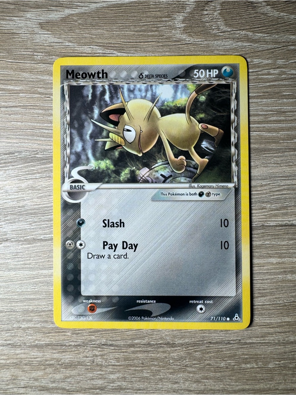 Meowth #71/110/Pokemon Holon Phantoms